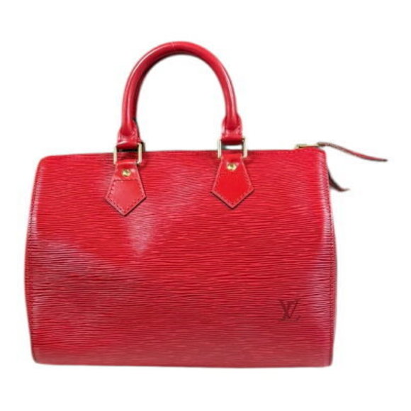 Louis Vuitton Handbag Red Speedy Epi Leather - Picture 1 of 9